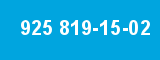925 819-15-02 925 819-15-02